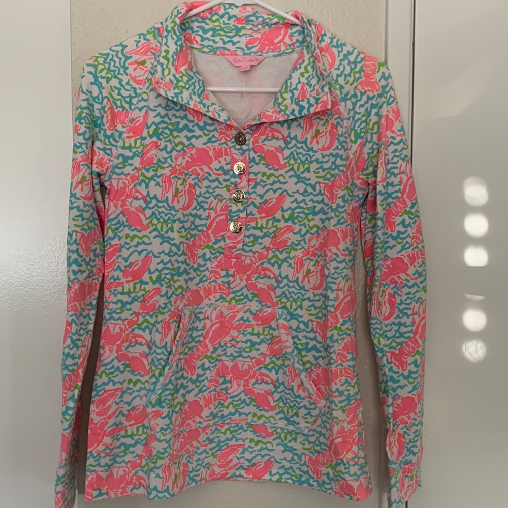 Lobstah Roll Lilly Pulitzer Popover Sweater